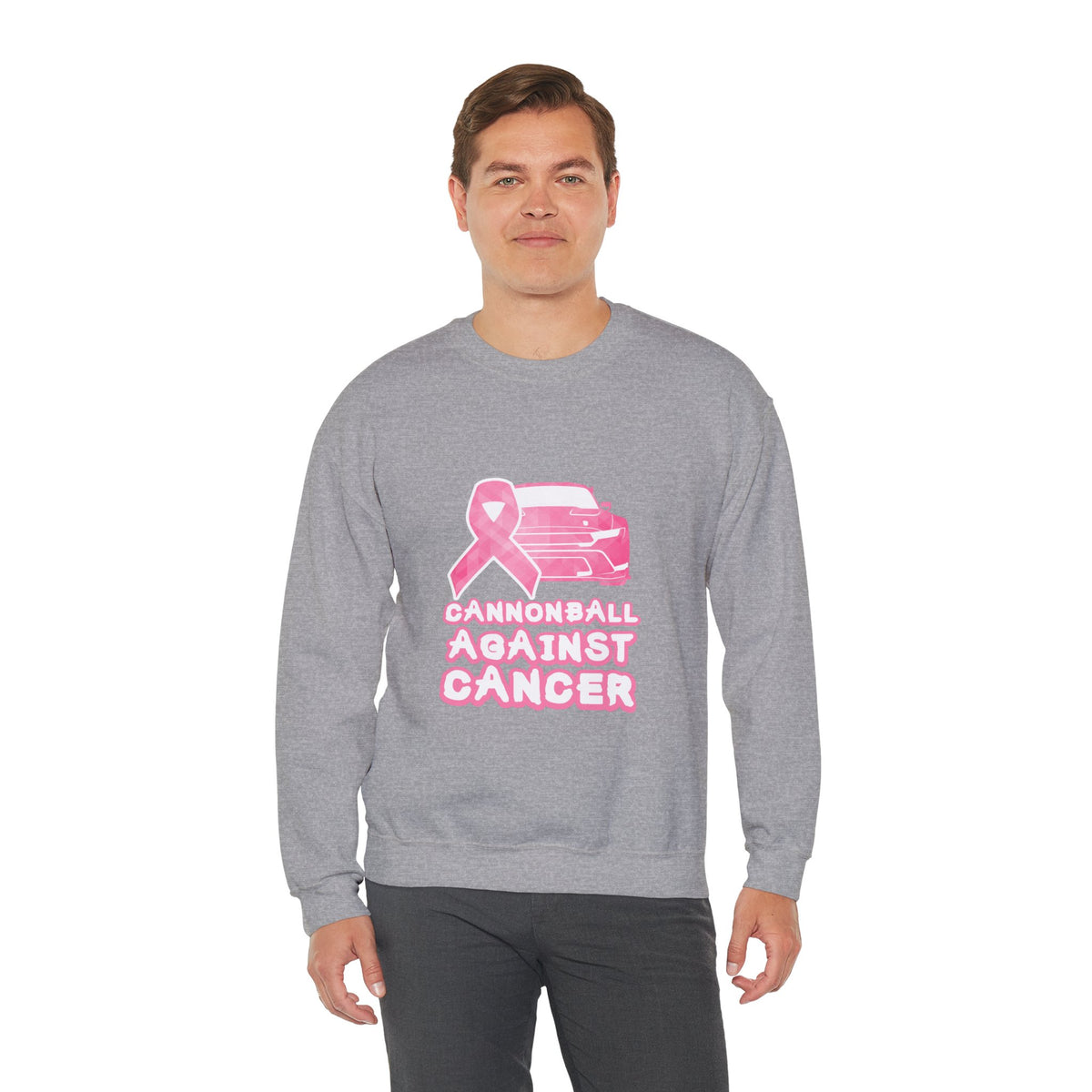 Cannonball Against Cancer Pink Ribbon Awareness Sweatshirt