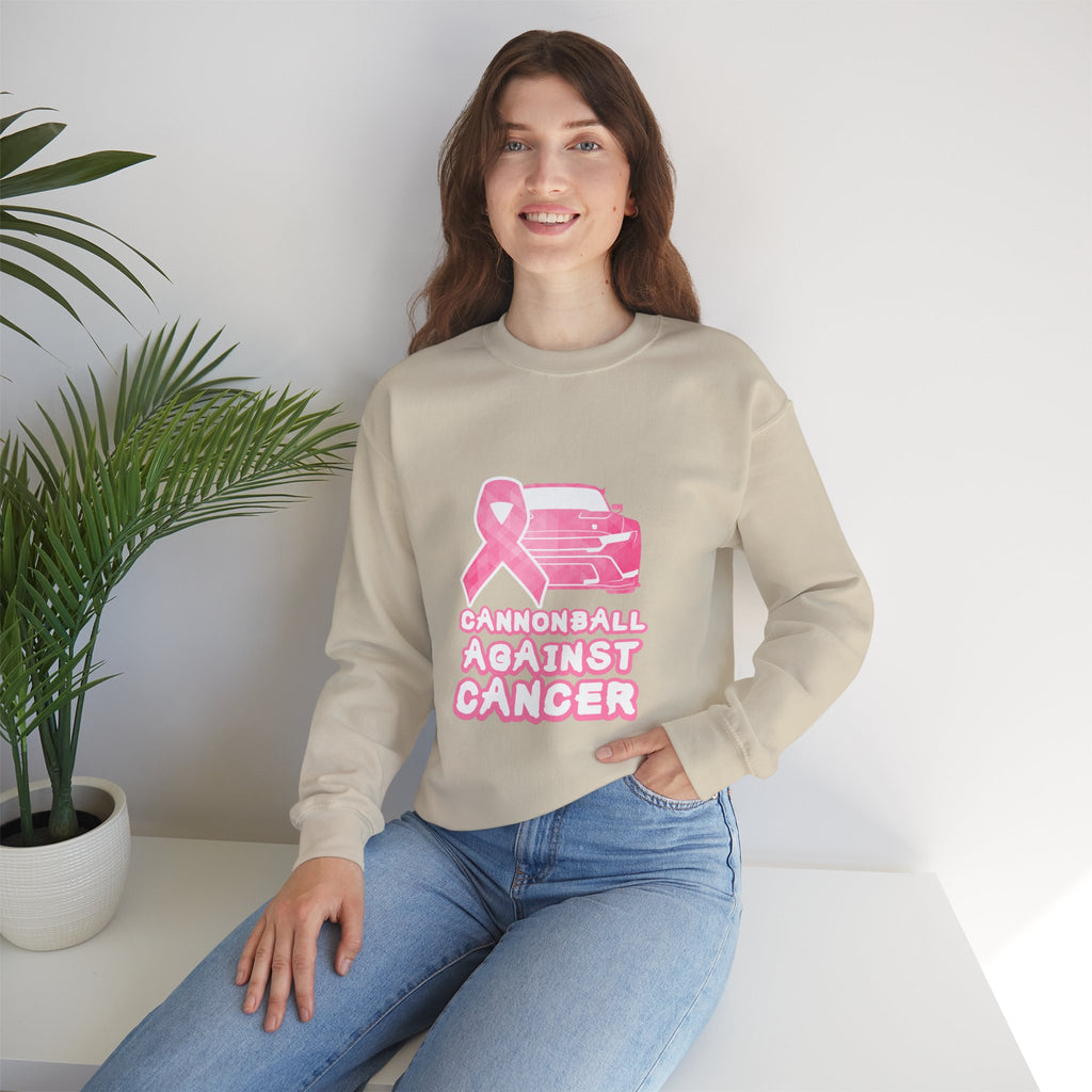 Cannonball Against Cancer Pink Ribbon Awareness Sweatshirt