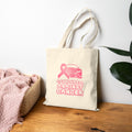 Cannonball Against Cancer Pink Ribbon Cotton Canvas Tote Bag