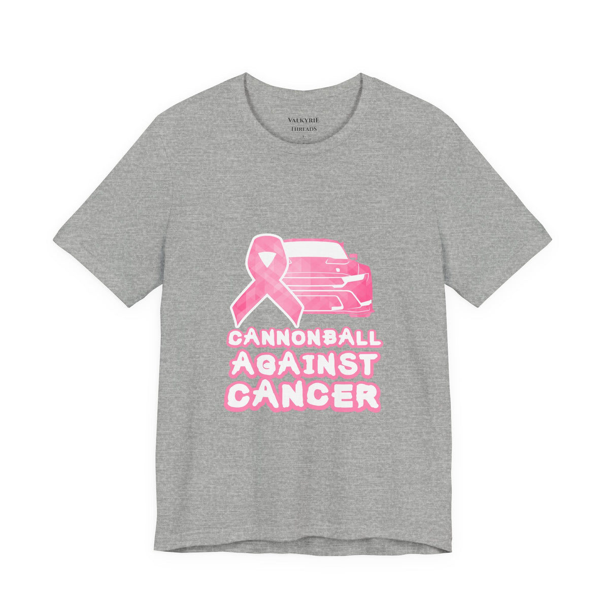 Cannonball Against Cancer Pink Ribbon Awareness T-Shirt