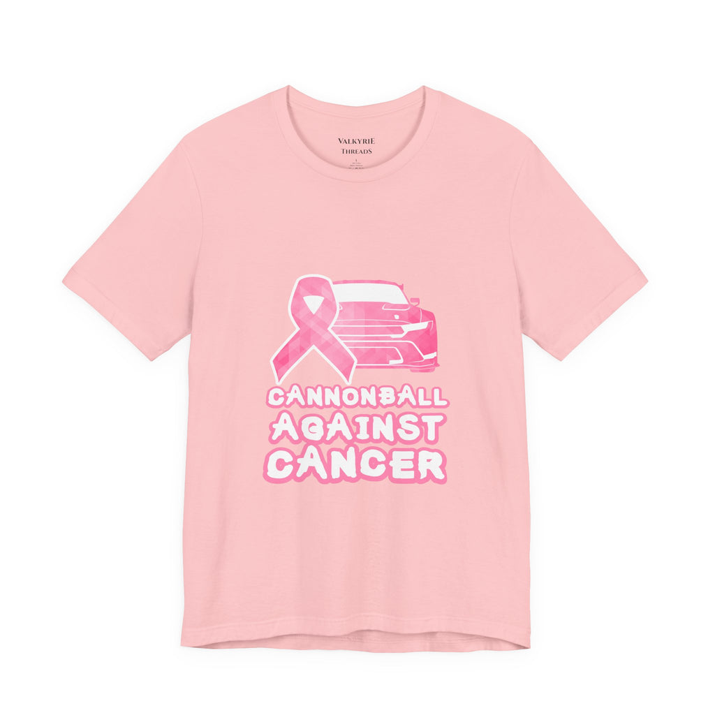 Cannonball Against Cancer Pink Ribbon Awareness T-Shirt