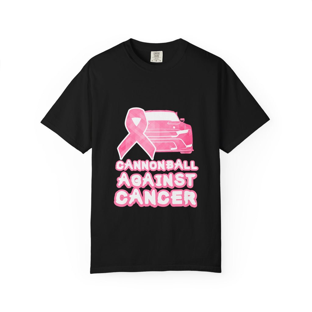 Cannonball Against Cancer Pink Ribbon Breast Cancer Awareness T-Shirt